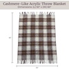 image:imageLavish Home Throw Blanket Brown Plaid 50 x 60