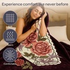 image:imageLavish Home Throw Blanket Rose 91 x 74