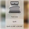 image:imageLavish Home Twin Size Quilt Bedding Coverlet  AllSeason Washable Lightweight Quilt Bedspread  BasketWeave Polyester Bedding with Quilted Blanket Pattern Gray