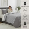 image:imageLavish Home Twin Size Quilt Bedding Coverlet  AllSeason Washable Lightweight Quilt Bedspread  BasketWeave Polyester Bedding with Quilted Blanket Pattern Gray