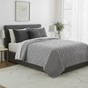 image:imageLavish Home Twin Size Quilt Bedding Coverlet  AllSeason Washable Lightweight Quilt Bedspread  BasketWeave Polyester Bedding with Quilted Blanket Pattern Gray