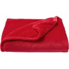 image:imageLavish Home Velvet Throw  Oversized Microfiber Velvet Solid Polyester Throw Blanket  Breathable and Machine Washable in Vineyard Red