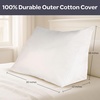image:imageLavish Home Wedge Pillow White 30 x 12 x 18