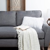 image:imageLavish Home White 12x20 Plush Lumbar Faux Fur Pillows  2Pack Decorative Pillow Insert and Shag Cover Set for Bedroom Living Room or Office 12 x 20 2 Count