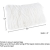image:imageLavish Home White 12x20 Plush Lumbar Faux Fur Pillows  2Pack Decorative Pillow Insert and Shag Cover Set for Bedroom Living Room or Office 12 x 20 2 Count