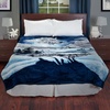 image:imageLavish Home Wolf Blanket  74x91inch Printed Winter Wolf Blanket  Plush Thick 75lb Faux Mink Queen Throw for Couch Sofa or Bed  New