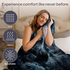 image:imageLavish Home Wolf Throw Blanket Blue 80 x 92