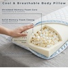 image:imageMemory Foam Body Pillow Stay Cool Cover Specially Designed Cooling Relief for Side Stomach Back Sleepers and Pregnant Women by Lavish Home