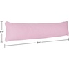 image:imageMemory Foam Body Pillow for Side Sleepers Back Pain Pregnant Women Aching Legs and Knees Hypoallergenic Zippered Protector by Lavish Home PinkPink
