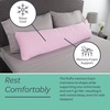 image:imageMemory Foam Body Pillow for Side Sleepers Back Pain Pregnant Women Aching Legs and Knees Hypoallergenic Zippered Protector by Lavish Home PinkPink