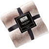 image:imagePlush Blanket for Home Decor  Hypoallergenic Faux Rabbit Fur Couch Throw with Sherpa Backing for Sofas and Bedding by Lavish Home Cream Beige