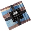 image:imagePoly Fleece Sherpa Throw  Oversized Plush Woven Polyester Sofa and Bed Blanket  Breathable and Machine Washable by Lavish Home WhiteGray PlaidHorizon