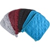 image:imagePot Holder Set With Silicone Grip Quilted And Heat Resistant Set of 2 By Lavish Home BlackBurgundy