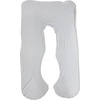 image:imagePregnancy Pillow Cover  UShaped Cotton Full Body Pillow Case  Removable Pillow Case Cover with Zipper for 60Inch Body and Pregnancy Pillows for Sleeping by Lavish Home Gray