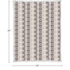 image:imageReversible Fleece Blanket  50x60Inch MachineWashable Sherpa Throw with Snowflakes  Cozy Blanket for Couch Chair or Bed by Lavish Home PinkGray