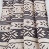 image:imageReversible Fleece Blanket  50x60Inch MachineWashable Sherpa Throw with Snowflakes  Cozy Blanket for Couch Chair or Bed by Lavish Home PinkGray