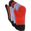 image:imageSilicone Oven Mitts  Extra Long Professional Quality Heat Resistant with Quilted Lining and 2Sided Textured Grip  1 Pair Gray by Lavish Home