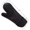 image:imageSilicone Oven Mitts  Extra Long Professional Quality Heat Resistant with Quilted Lining and 2sided Textured Grip  1 pair Gray by Bedford HomeBlack
