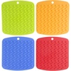image:imageSilicone Pot Holder Trivet Mat Jar Opener Spoon Rest and Garlic Peeler  4 pc  by Lavish Home