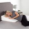 image:imageSoft Wedge Pillow  For Sleeping with Heartburn Acid Reflux Snoring and Back Pain  Memory Foam with Bamboo Fiber Cover by Lavish Home Ivory