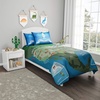 image:imageUnited States 3 Piece Quilt Set Twin XL Bedding amp 2 Pillow ShamsHypoallergenic MicrofiberLandmarks amp Icons of the 50 States amp American Eagle by LHC