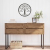 image:imageWall Dcor  Iron Metal Tree of Life Modern Wall Sculpture Art Round for Living Room Bedroom or Kitchen by Lavish Home Brown