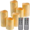 image:imageFlameless LED Candles  6Piece Remote Controlled Flameless Candle Set for Home Wedding Bridal Shower and Christmas Dcor by Lavish Home SilverGold