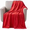 image:imageFlannel Fleece Blanket  60x70 Oversized Soft and Plush Microfiber Throw  Lightweight Decor for Beds Sofas and Chairs by Lavish Home BlueCrimson Red