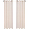 image:imageHome Lavish Mia Jacquard Grommet Curtain Panel  GreyBeige