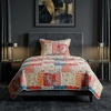 image:imageLavish Home 2Piece Quilt Set  Mallory Classic Patchwork Twin Quilt with Pillow Sham  Machine Washable Lightweight Bedding Multicolor