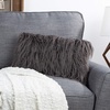 image:imageLavish Home 80PFM8 Pillow 12x20 GrayCharcoal Gray