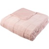 image:imageLavish Home Faux Fur Blanket  60x80Inch Queen Size Throw Blanket with Plush Faux Fur Front and Mink Back  Bedding for Sofas and Beds CreamPink