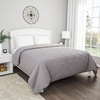 image:imageLavish Home Gray Quilt Coverlet for King Size BedsBasket Weave Quilted PatternSoft amp Lightweight Bedding for All Seasons Solid Color Bedspread