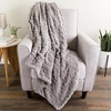 image:imageLavish Home Jacquard Sherpa 50 x 60 GreyGrey