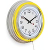 image:imageLavish Home Neon Wall Clock with Double Light Ring Yellow 14 InchSingle