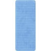 image:imageLavish Home Oversized Bathroom Rug Memory Foam Bath Mat in Blue Textured Stripes Extra Long NonSlip Absorbent Runner for Shower Tub or Kitchen