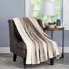 image:imageLavish Home Plush Blanket for Home Decor  Hypoallergenic Faux Rabbit Fur Couch Throw with Sherpa Backing for Sofas and Bedding Cream BeigeCream Beige