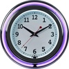 image:imageLavish Home Retro Neon Wall Clock  Battery Operated Wall Clock Vintage Bar Garage Kitchen Game Room