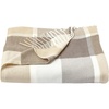 image:imageLavish Home Soft Throw Blanket TealBrown Plaid 60 x 70Gray and Tan