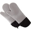 image:imageSilicone Oven Mitts  Extra Long Professional Quality Heat Resistant with Quilted Lining and 2sided Textured Grip  1 pair Gray by Bedford HomeGray