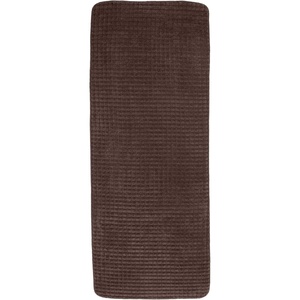 image:image24x59 Memory Foam Extra Long Bath Mat by Lavish Home  Woven Jacquard Fleece  BlueChocolate