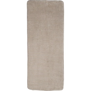image:image24x59 Memory Foam Extra Long Bath Mat by Lavish Home  Woven Jacquard Fleece  BlueTaupe