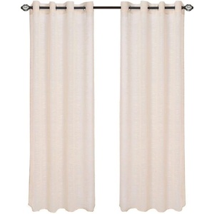 image:imageHome Lavish Mia Jacquard Grommet Curtain Panel  GreyBeige