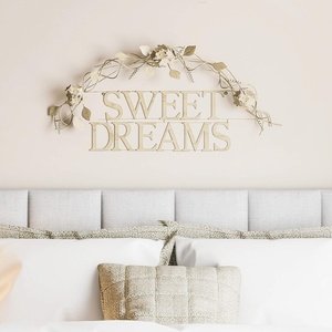 image:imageLavish Home Bedroom Wall Decor  Sweet Dreams Decorative Wall Sign  Home Accent 3D Word Art  Modern Rustic or Vintage Farmhouse Style White