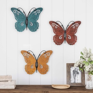 image:imageLavish Home Butterfly Metal Wall Art 3PieceSet3Piece