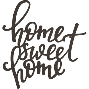 image:imageLavish Home Home Decor Wall Sign  Home Sweet Home Decorative 3D Word Art Wall Decor  Modern Rustic or Vintage Farmhouse Style Dark Brown