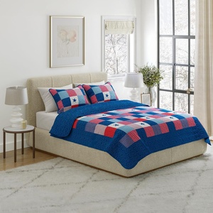 image:imageLavish Home King Caroline Patriotic Quilt Set 3PieceSetKing