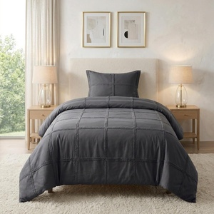 image:imageLavish Home King Size Comforter Set White 3PieceSet 102 x 90Grey