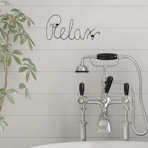 image:imageLavish Home Metal Cutout Relax Wall Sign3D Word Art Accent DecorPerfect for Modern Rustic or Vintage Farmhouse StyleBlack 12