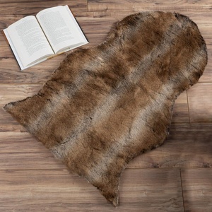 image:imageLavish Home Sheepskin Throw Rug Faux Fur 2x3Foot High Pile Soft and Plush Mat for Bedroom Kitchen Bathroom Nursery amp Office2 x 3 Oval